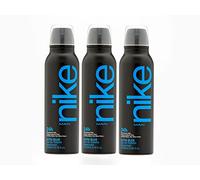 NIKE - Ultra Blue Pack de 3 x 200 ml, Desodorante Hombre Spray, Desodorante Antimanchas para Todo Tipo de Piel, 0% Sales de Aluminio, de Larga Duración, Fragancia Oriental Floral