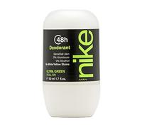 NIKE - Ultra Green 50 ml, Desodorante Hombre Roll-On, Desodorante Antimanchas para Piel Sensible, 0% Alcohol y 0% Sales de Aluminio, de Larga Duración, Fragancia Amaderada Oriental