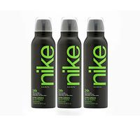 NIKE - Ultra Green Pack de 3 x 200 ml, Desodorante Hombre Spray, Desodorante Antimanchas para Todo Tipo de Piel, 0% Sales de Aluminio, de Larga Duración, Fragancia Amaderada Oriental