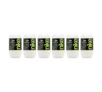 NIKE - Ultra Green Pack de 6 x 50 ml, Desodorante Hombre Roll-On, Desodorante Antimanchas para Piel Sensible, 0% Alcohol y 0% Sales de Aluminio, de Larga Duración, Fragancia Amaderada Oriental