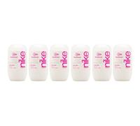 NIKE - Ultra Pink Pack de 6 x 50 ml, Desodorante Mujer Roll-On, Desodorante Antimanchas para Piel Sensible, 0% Alcohol y 0% Sales de Aluminio, de Larga Duración, Fragancia Oriental Gourmand