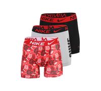NIKE Underwear Calzoncillo boxer gris / rojo / negro / blanco L gris / rojo / negro / blanco