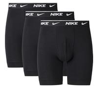 Nike Underwear Hombre Essential Boxer Brief Long Paquete de 3 - Patas más largas, Antifricción, Asiento Estable, Black, XS