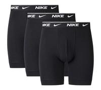 Nike Underwear Hombre Essential Boxer Brief Long Paquete de 3 - Patas más largas, Antifricción, Asiento Estable, Black, L