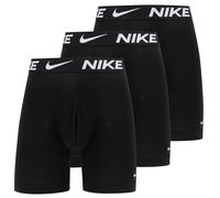 Nike Underwear Hombre Essential Boxer Brief Long Paquete de 3 - Pierna extendida, Sin Rozaduras, Sujeción, Black/Black/Black, M