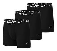 Nike Underwear Hombre Essential Boxer Briefs Paquete de 3 - Diseño clásico, Comodidad elástica, Ideal para Uso Diario y Entrenamiento, Black/Black/Black, XL