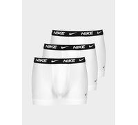 Nike Underwear Hombre Essential Trunks Paquete de 3 - Pierna Corta, Ajustada, Material elástico Suave, White, XL