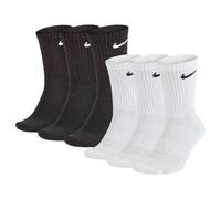 Nike Unisex 6er Paquete Deportivos - Everyday, Algodón Amortiguado Crew, Liso
