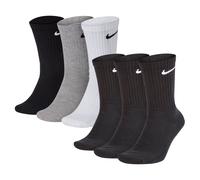 Nike Unisex 6er Paquete Deportivos - Everyday, Algodón Amortiguado Crew, Liso