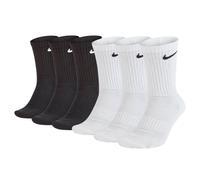 Nike Unisex 6er Paquete Deportivos - Everyday,Algodón Amortiguado Crew,Unicolor