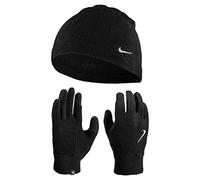 NIKE Unisex - Adultos N.100.2579.082.ml Gorra Guantes, Negro/Negro/Plata, Talla Única EU