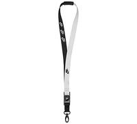 Nike Unisex - Adultos Premium Lanyard NSW - Cordón negro y blanco, 48 cm