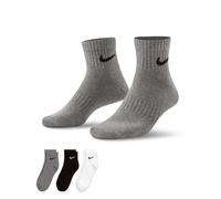 NIKE Unisex Everyday Lightweight Socks (pack of 1) L white(black)/carbon heather