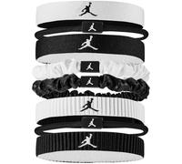 Nike Unisex Jordan Elastic Sport Mixed Width 8 PK Caucho para el Pelo White/Black/Black One Size