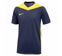 NIKE Unisex Kids Top Y Nk DF Prk Drb IV JSY SS, Midnight Navy/Tour Yellow/White, FD7438-410, M
