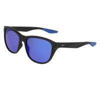 Nike Unisex Nike NIKE EXPLORE FLOW IO0101X 011 Gafas de sol Bio-inyección Negro Azul Cuadrada Reflejado