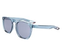 Nike Unisex Nike NIKE FLATSPOT XXII DV2258 494 Gafas de sol Bio-inyección Azul Plata Geométrico Normal Fotocromático