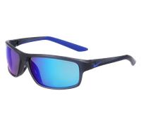 Nike Gafas de sol Rabid 22 M DV2153 62-130-14 Mate gris oscuro, espejo azul, rectangular