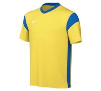 Nike Unisex Niños Camiseta de Fútbol de Manga Corta Y Nk Df Prk Drb III Jsy Ss, Tour Amarillo y Azul Real, Azul Real y Blanco, CW3833-720, M