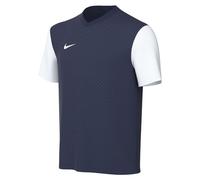 Nike Unisex Niños Camiseta de Fútbol de Manga Corta Y Nk Df Tiempo Prem II Jsy Ss, Azul Marino y Blanco, DH8389-410, L