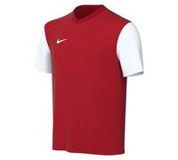 Nike Unisex Niños Camiseta de Fútbol de Manga Corta Y Nk Df Tiempo Prem II Jsy Ss, Rojo y Blanco, DH8389-657, XL