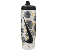 Nike Refuel Bottle - Botella Deportiva (709 ml, 709 ml), diseño gráfico, Transparente, Negro, Dorado y Plateado