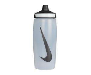Nike Unisex Refuel Grip Botella de Agua Natural/Black/Black 532 ml