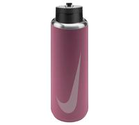Nike Unisex SS Recharge Straw Botella de Agua Peony/Black/Pink Foam 709 ml