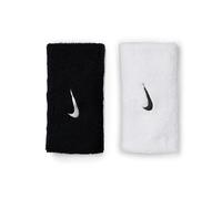 Muñequera Nike Swoosh Classic Doublewide Wristbands 2Pk Negro/blanco Talla única