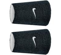 Muñequera Nike Swoosh Classic Reversible Doublewide Wristbands 2Pk Negro Talla única