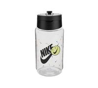 Nike Unisex TR Renew Recharge Straw Botella de Agua Clear/Black/Black 473 ml