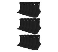 NIKE Unisex U Nk Everyday Cush Crew 3pr Socks 12-16 -010 Black.