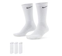 NIKE Unisex U Nk Everyday Cush Crew 3pr Socks S white/(black)