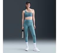 Nike Universa Leggings de 7/8 de talle alto con estampado floral y sin costuras delanteras - Mujer - Azul XL (EU 48-50)