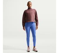 Nike Universa Leggings de 7/8 de talle alto sin costuras delanteras - Mujer - Azul L (EU 44-46)