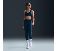 Nike Universa Leggings de 7/8 de talle alto sin costuras delanteras - Mujer - Azul L (EU 44-46)
