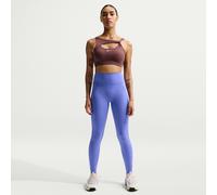 Nike Universa Leggings de longitud completa de talle alto sin costuras delanteras - Mujer - Azul M (EU 40-42)