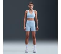 Nike Universa Mallas cortas de 13 cm y talle alto sin costuras delanteras - Mujer - Azul XL (EU 48-50)