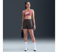 Nike Universa Mallas cortas de 13 cm y talle alto sin costuras delanteras - Mujer - Gris S (EU 36-38)