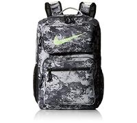 NIKE Utility Speed-GFX All Over Print Mochila, Unisex Adulto, Gris/Negro/Lima, Talla única