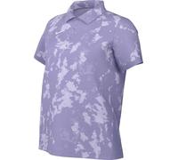 Nike Victory FZ6893-533 - Polo de Golf de Manga Corta con Estampado y tecnología Dri-Fit para Mujer, Color Morado y Blanco