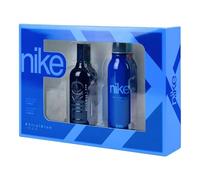 NIKE - Viral Blue Colonia 100 ml + Desodorante en Spray 200 ml, Estuche de Regalo Hombre, Eau de Toilette Natural y Masculina, Aroma Cítrico, Fragancia Fresca, Inolvidable y de Larga Duración