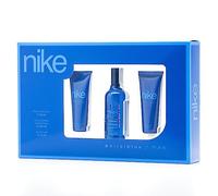 NIKE - Viral Blue, Estuche de Regalo Hombre, Colonia 100 ml + Gel de Baño 75 ml + After Shave 75 ml, Eau de Toilette Natural y Masculina, Aroma Cítrico, Fragancia Fresca, Inolvidable y Duradera