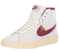 Nike W Blazer Mid '77, Zapatillas Deportivas Mujer, Blanco Rojo Equipo, 38 EU