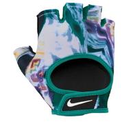 Nike W Gym Ultimate FG N0002555911LG - Guantes de fitness para mujer (talla L), color verde neptuno y blanco