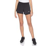 Nike W Nk 10k 2in1 Short Sport Shorts, Mujer, Black/Black/Black/(Wolf Grey), XL