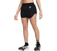 Nike W NK Air DF Short Shorts, Women's, Black/White/Reflective silv, M
