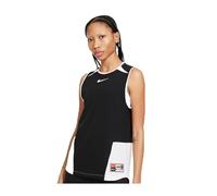 Nike W Nk DF FC Top Slvless W Tanque, Negro y Blanco, Small para Mujer