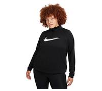 Nike W NK DF SWSH Run HZ MDLYR Sweatshirt, Women's, Black/White, XS