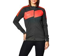 NIKE W NK Dry ACDPR JKT K Chaqueta, Gris/Rojo, XS para Mujer